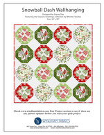 Snowball Dash Wallhanging by Stacey Day